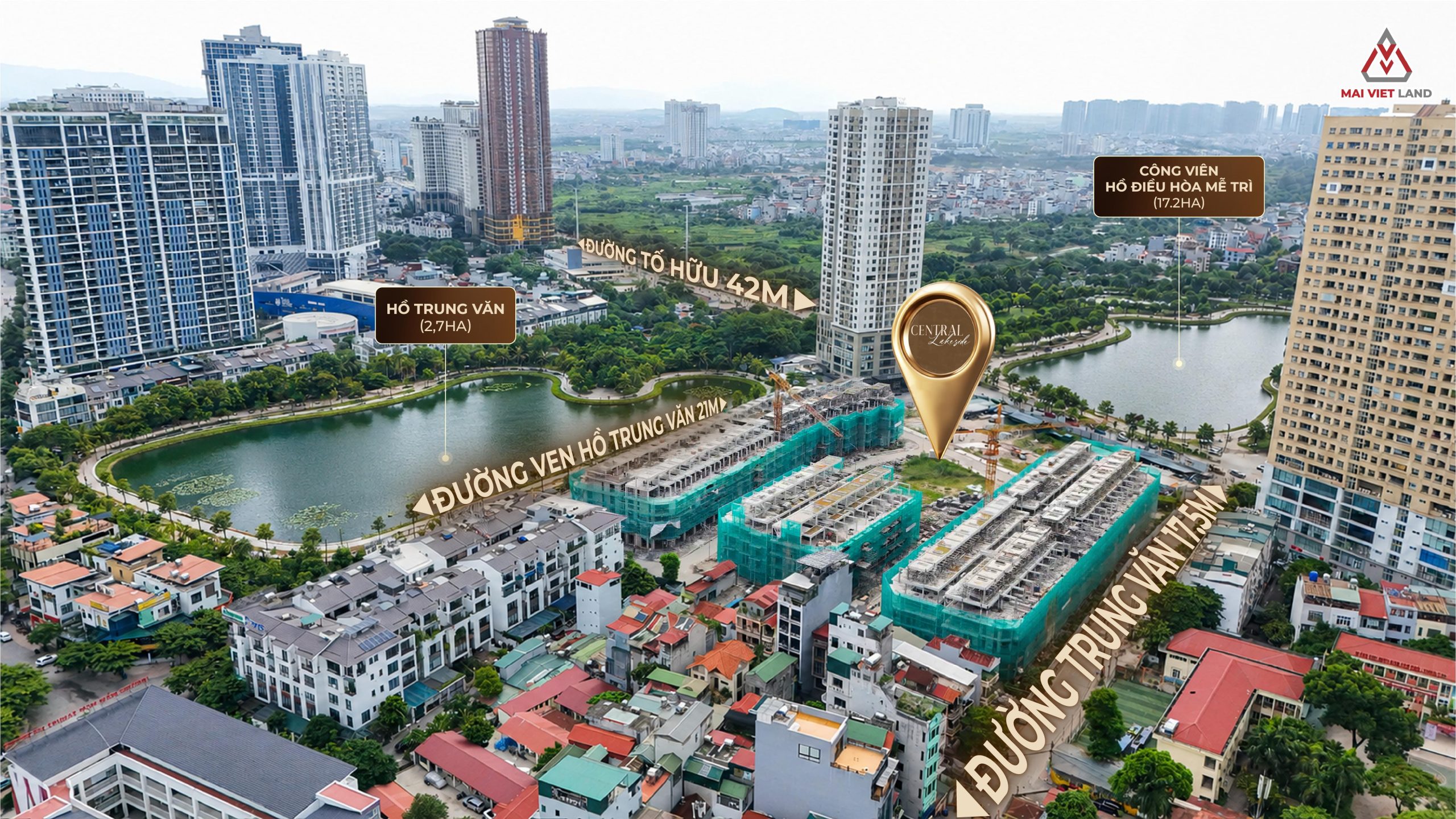 Vị trí dự án Taseco Trung Văn - Central Lakeside